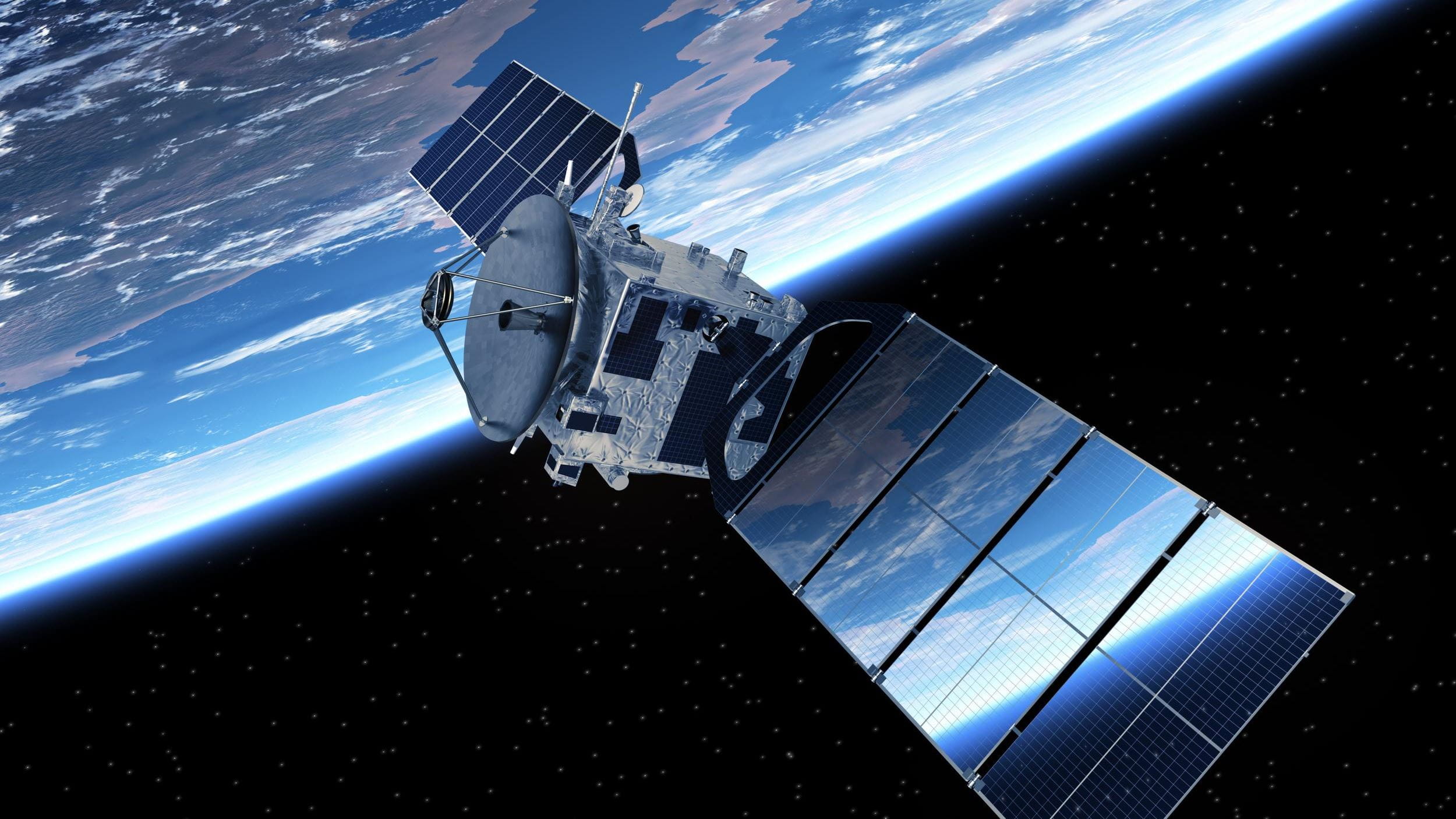 Satellite orbitig earth