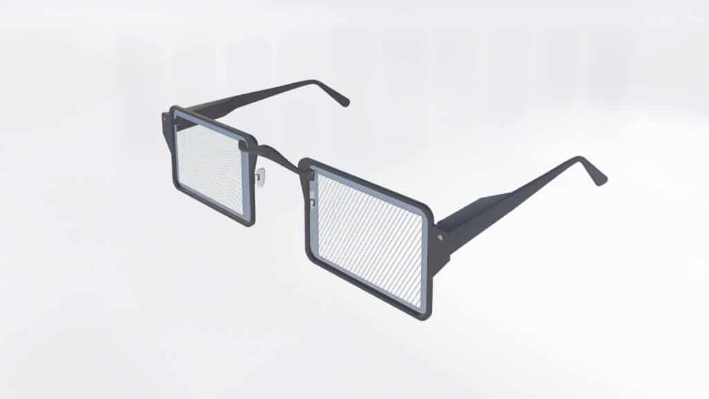 Graphic of augmented reality glasses